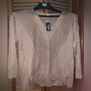 WHBM gold sweater.